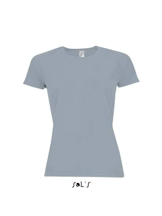 Sols Sporty raglánujjas női póló, Pure Grey, XS