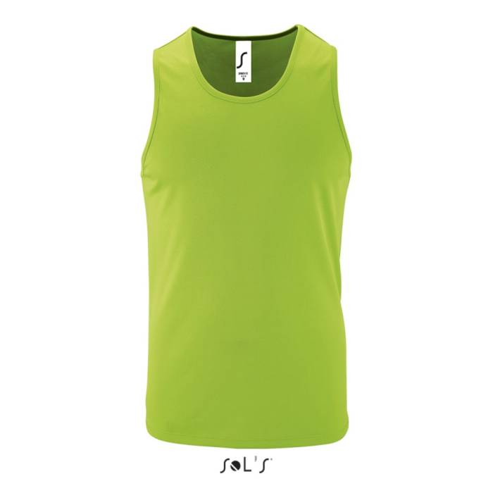 Sols férfi műszálas sporttrikó, Neon Green, 3XL
