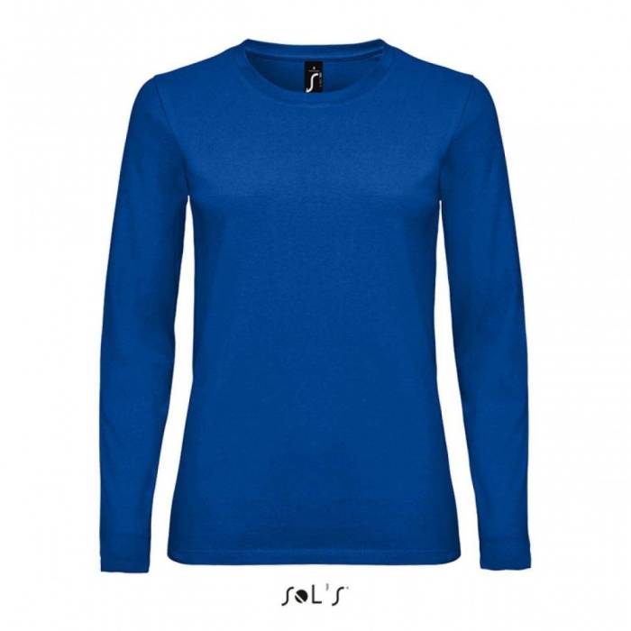 Sols Imperial hosszúujjú női pamut póló, Royal Blue, M - Royal Blue...<br><small>GO-SO02075RO-2</small>