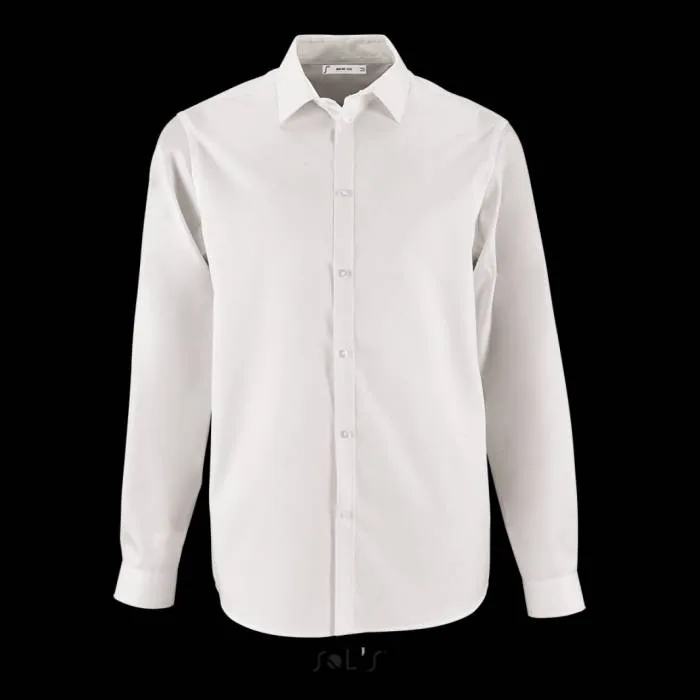 Sols Brody hosszúujjú férfi ing, White, 4XL - White<br><small>GO-SO02102WH-7</small>