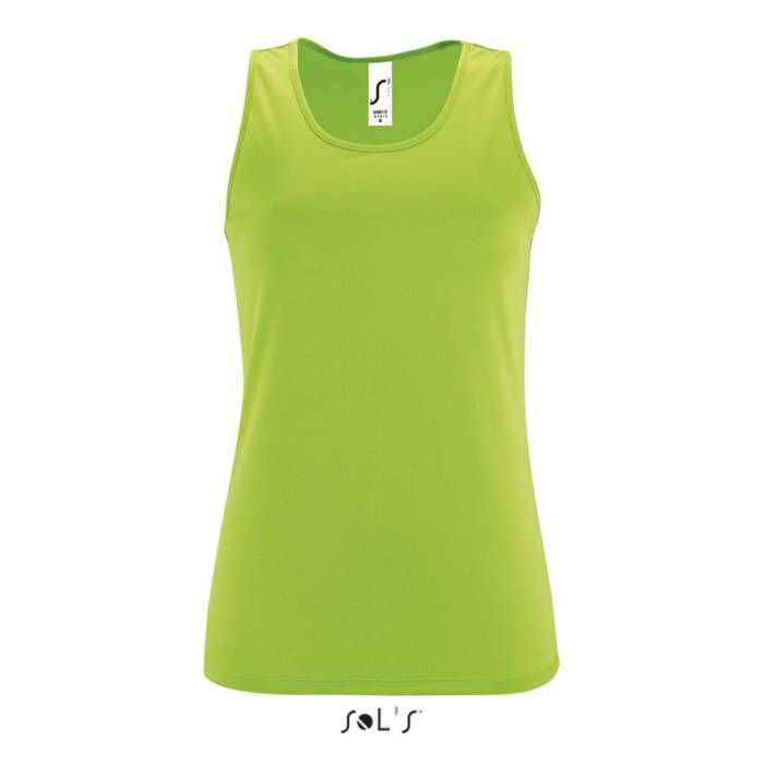 Sols műszálas női sporttrikó, Neon Green, XL - Neon Green<br><small>GO-SO02117NEG-4</small>