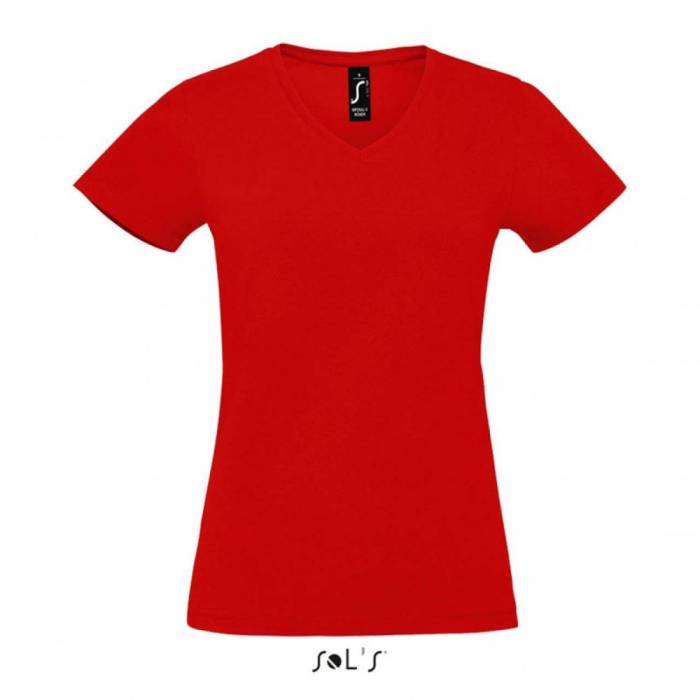 Sol's Imperial V-nyakú női póló, Red, S