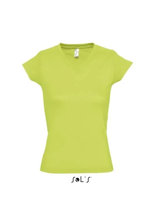 Sols Moon V-nyakú női póló, Apple Green, 2XL - Apple Green<br><small>GO-SO11388AG-5</small>