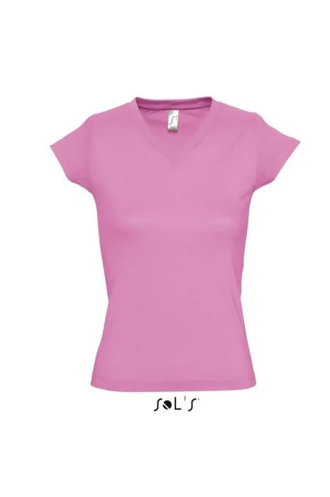 Sols Moon V-nyakú női póló, Orchid Pink, XL - Orchid Pink<br><small>GO-SO11388OP-4</small>