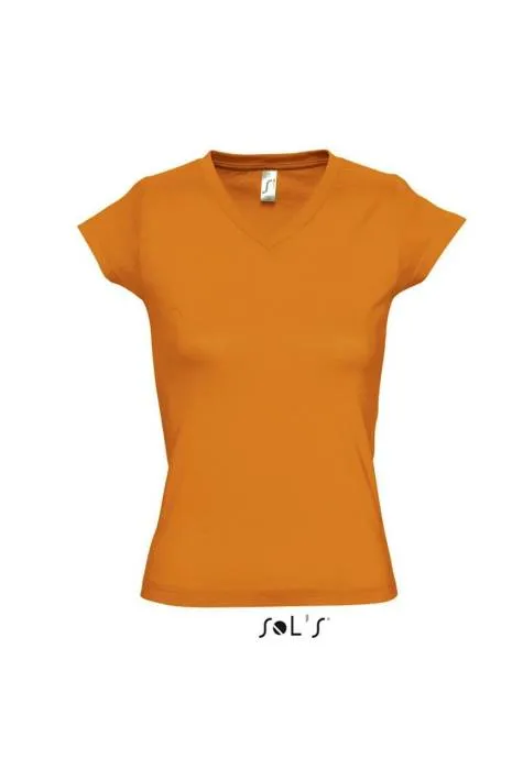 Sols Moon V-nyakú női póló, Orange, XL