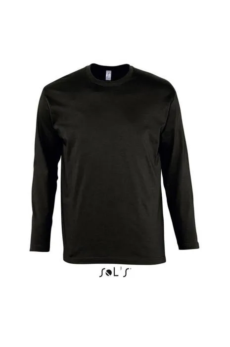 Sols Monarch hosszúujjú férfi póló, Deep Black, 4XL - Deep Black<br><small>GO-SO11420DBL-7</small>