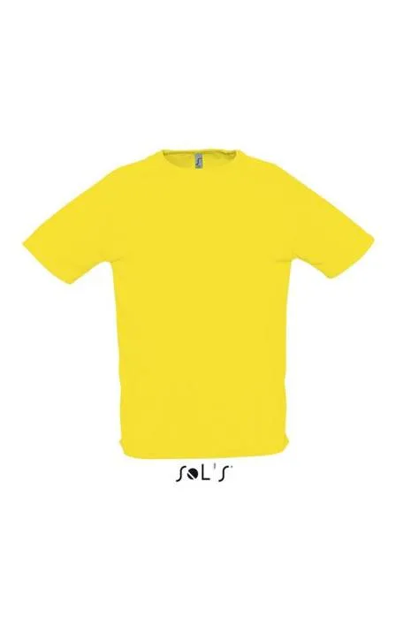 Sols Sporty raglánujjú póló, Lemon, 2XL