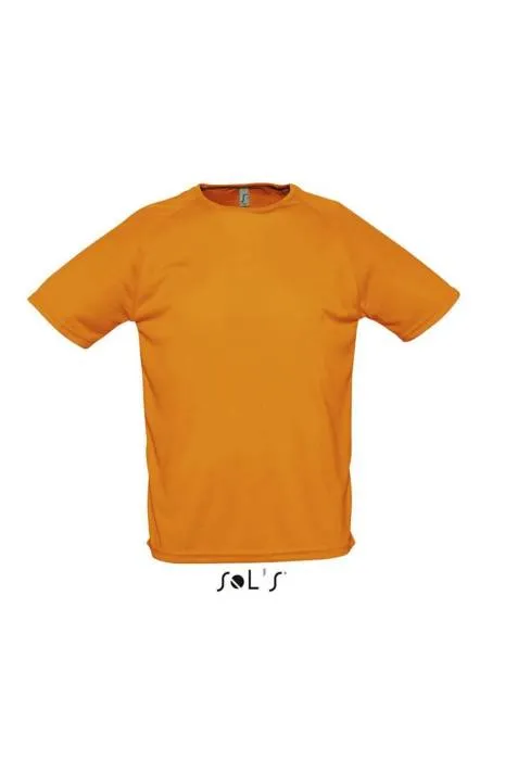 Sols Sporty raglánujjú póló, Neon Orange, L