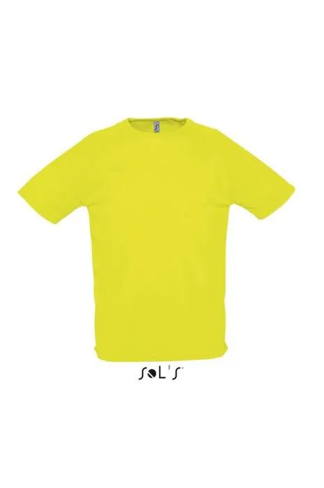 Sols Sporty raglánujjú póló, Neon Yellow, XS - Neon Yellow<br><small>GO-SO11939NEY-0</small>
