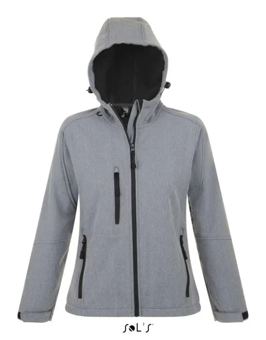 Sols Replay női kapucnis softshell dzseki, Grey Melange, M - Grey Melange...<br><small>GO-SO46802GM-2</small>