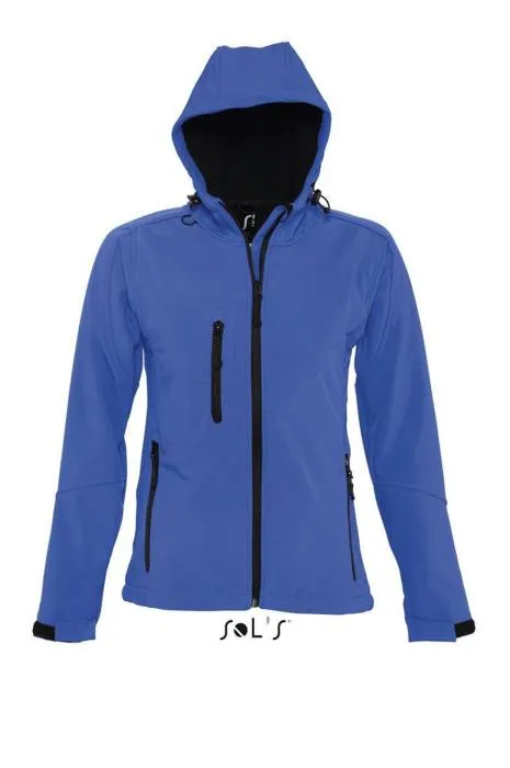 Sols Replay női kapucnis softshell dzseki, Royal Blue, L - Royal Blue<br><small>GO-SO46802RO-3</small>