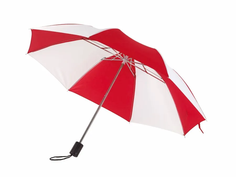 REGULAR összecsukható mechanikus esernyő - fehér, vörös<br><small>IN-56-0101111</small>