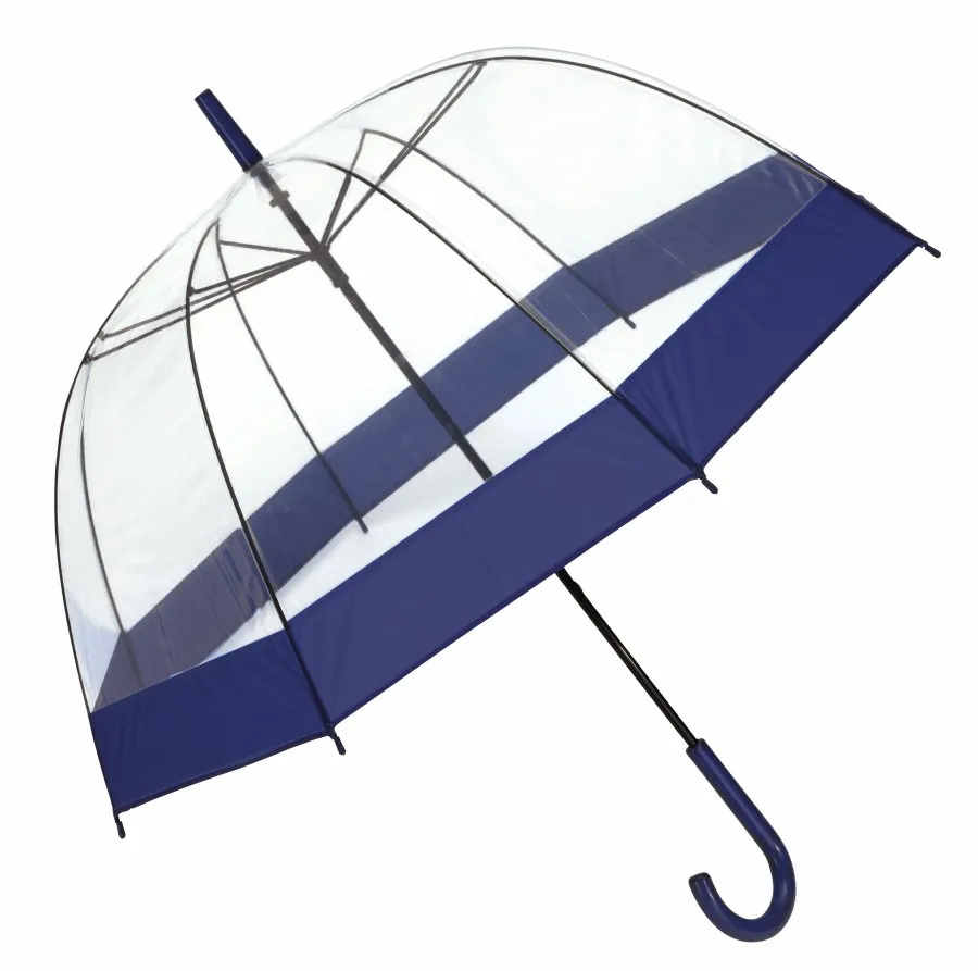 HONEYMOON kupola formájú esernyő - átlátszó, kék<br><small>IN-56-0103390</small>