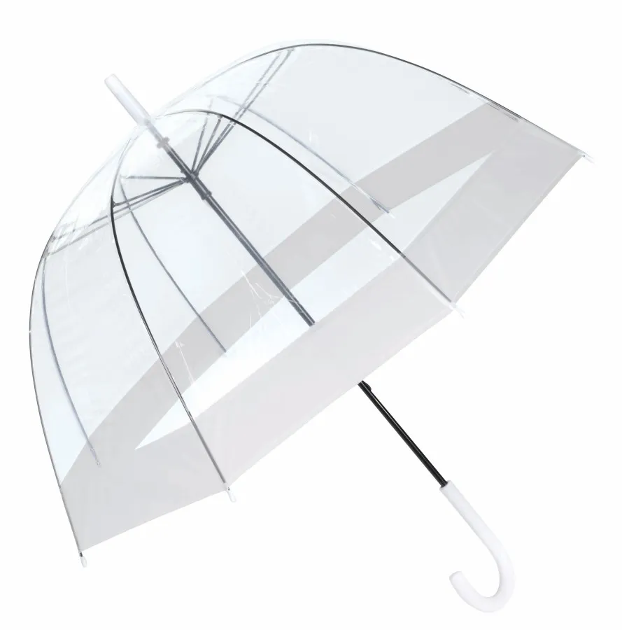 HONEYMOON kupola formájú esernyő - átlátszó, fehér<br><small>IN-56-0103392</small>