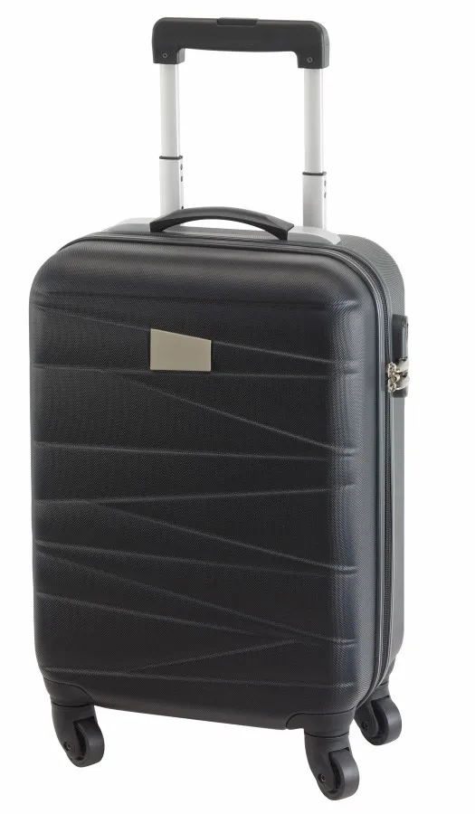 PADUA gurulós utazó bőrönd - fekete<br><small>IN-56-0204455</small>