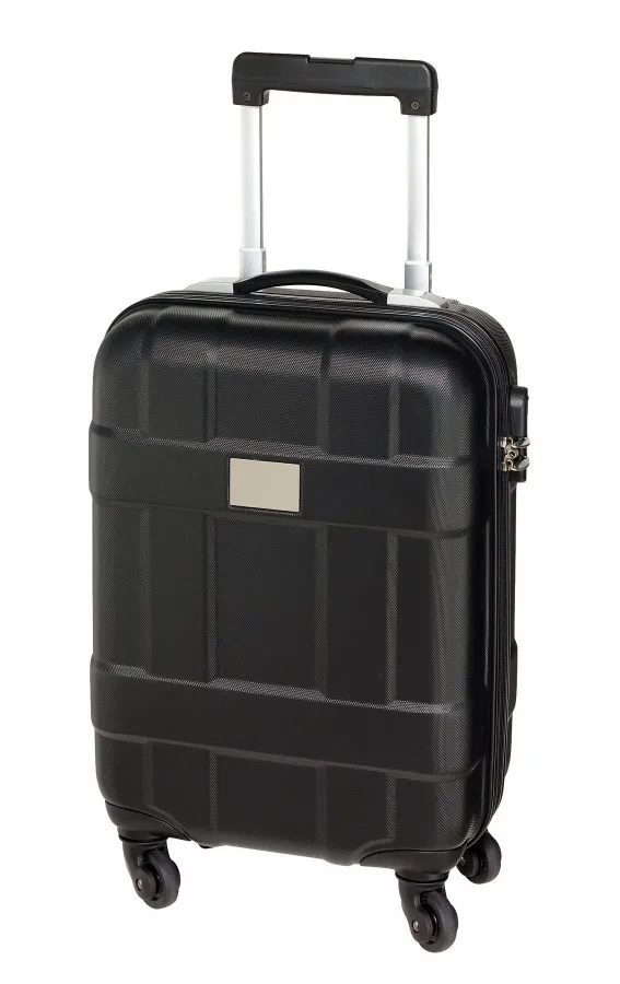 MONZA gurulós kabin bőrönd - fekete<br><small>IN-56-0204467</small>
