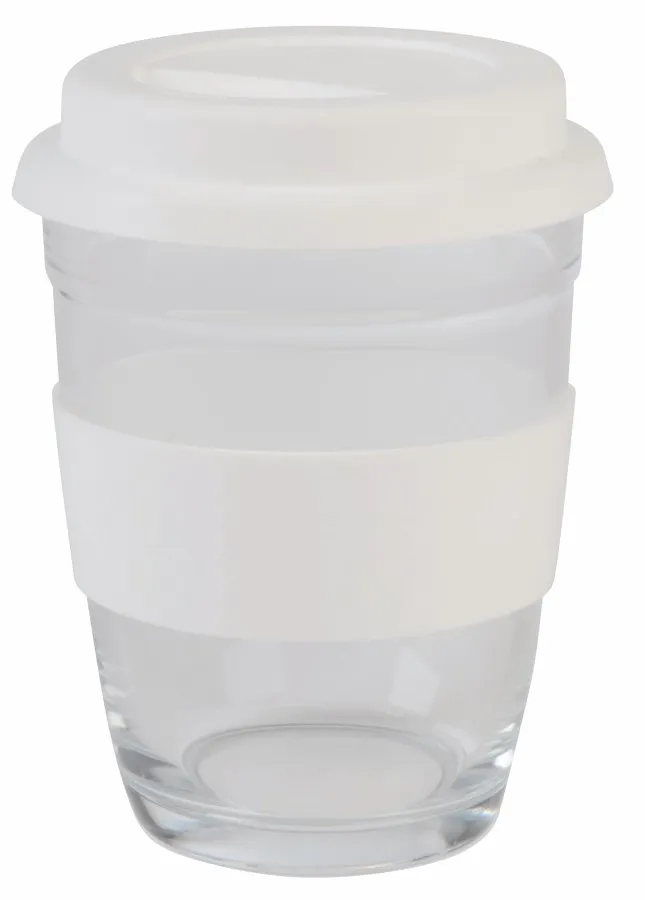 PICK UP üveg pohár - átlátszó, fehér<br><small>IN-56-0304471</small>