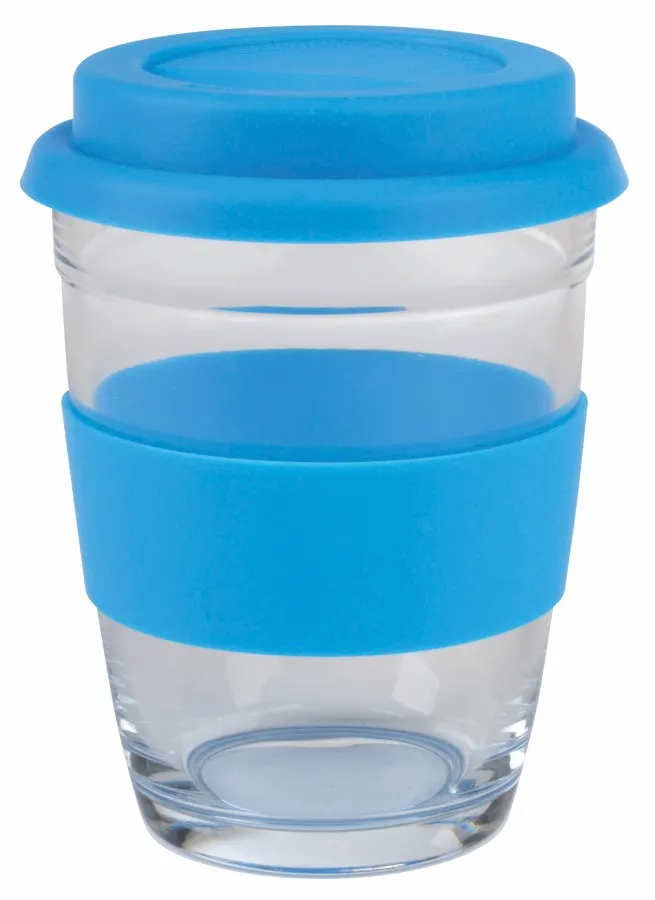 PICK UP üveg pohár - átlátszó, kék<br><small>IN-56-0304472</small>