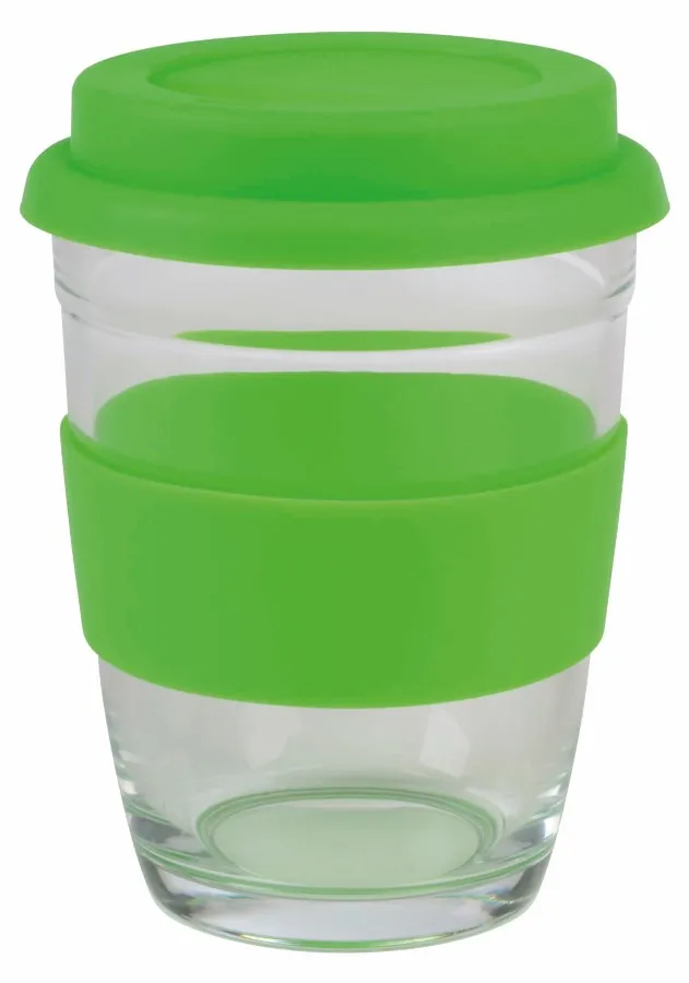 PICK UP üveg pohár - átlátszó, zöld<br><small>IN-56-0304474</small>