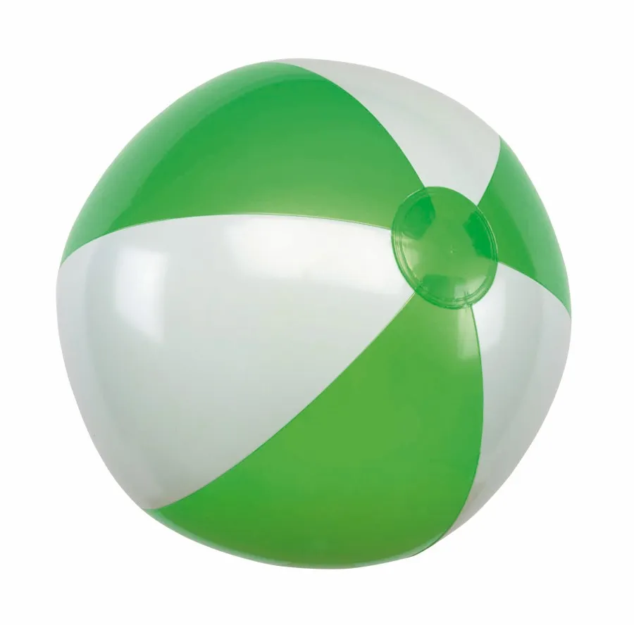 ATLANTIC SHINY felfújható strandlabda - fehér, zöld<br><small>IN-56-0602079</small>