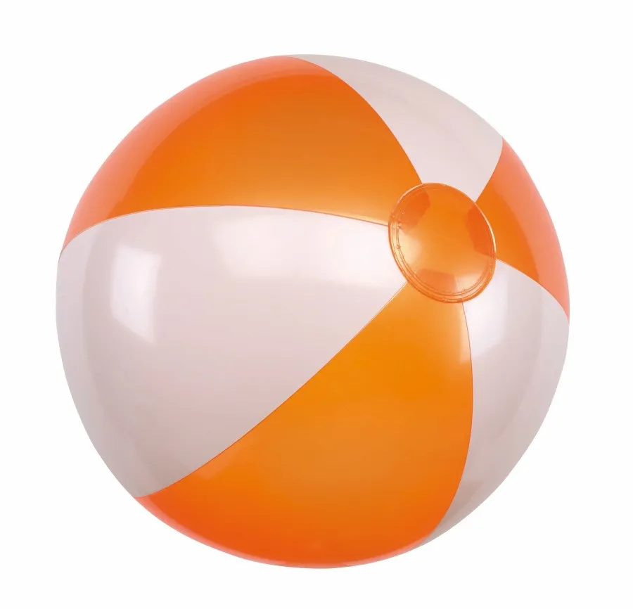 ATLANTIC SHINY felfújható strandlabda - fehér, narancssárga<br><small>IN-56-0602080</small>