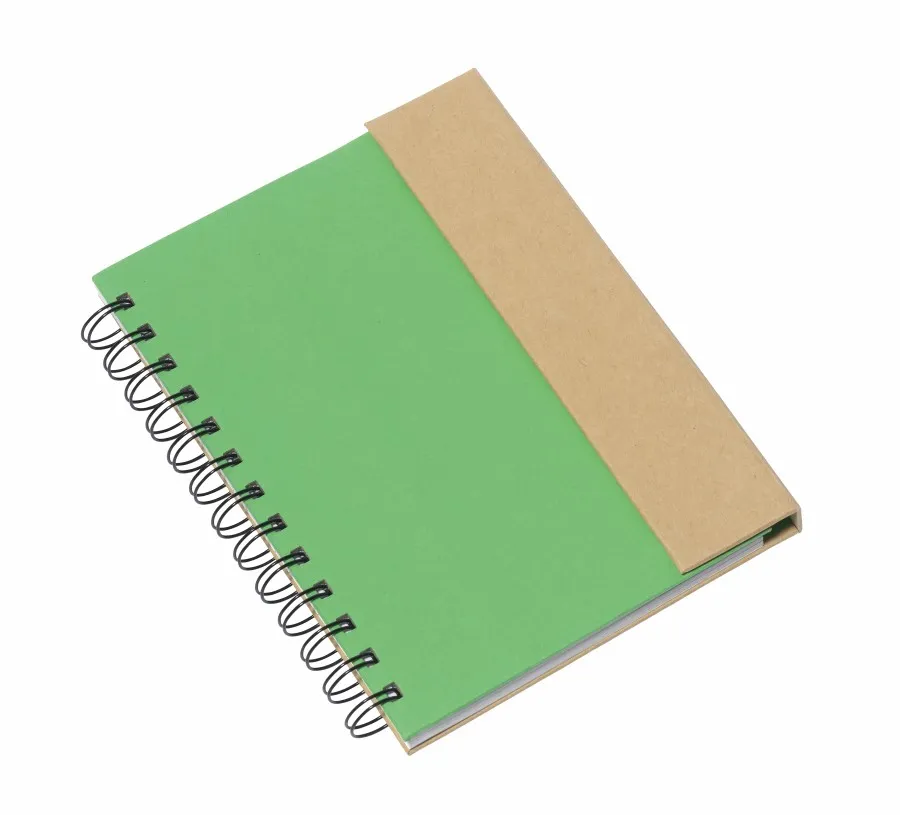 MAGNY újrahasznosított jegyzetfüzet - natúr, zöld<br><small>IN-56-1103213</small>