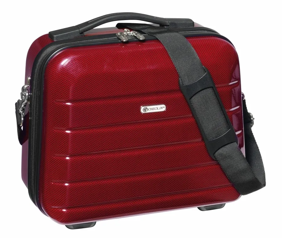 London 2.0 kozmetikai táska, carbon piros