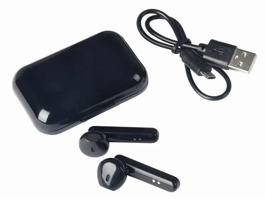 TWINS vezeték nélküli, fülbe helyezhető fülhallgató - fekete<br><small>IN-58-8106037</small>