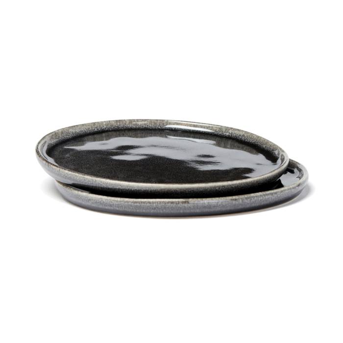VINGA Nomimono tányér, 26,5 cm, 2 db-os készlet - fekete<br><small>XI-3663</small>