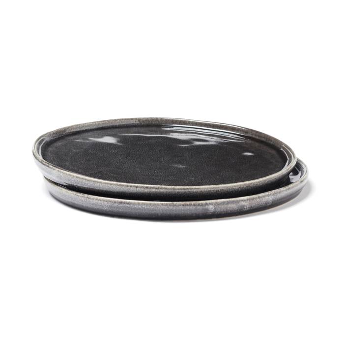 VINGA Nomimono tányér, 20 cm, 2 db-os készlet - fekete<br><small>XI-3686</small>