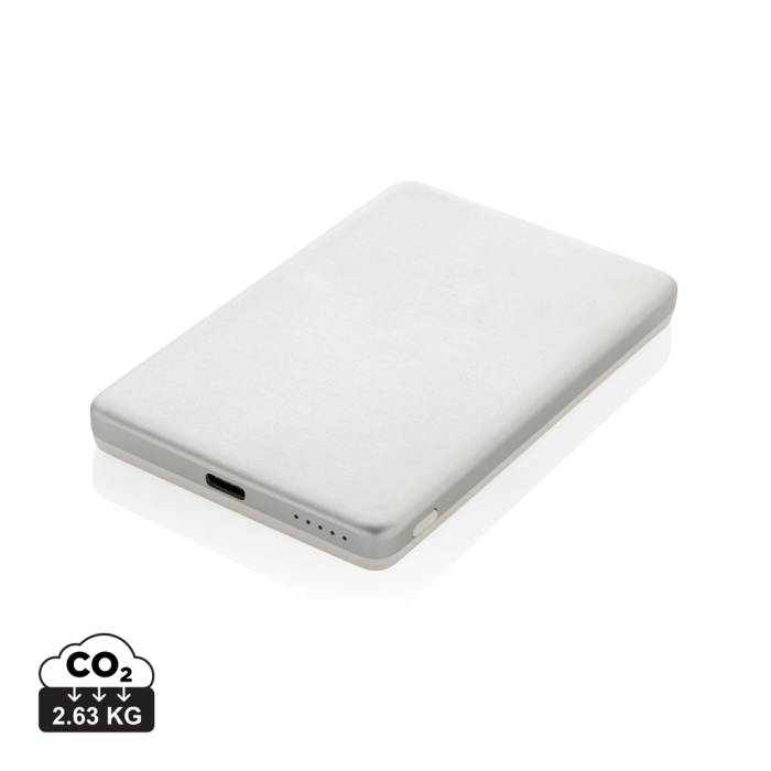 Orion RCS újrah. alumínium 5000 mAh 5W mágneses powerbank - ezüst színű...<br><small>XI-P322.6002</small>