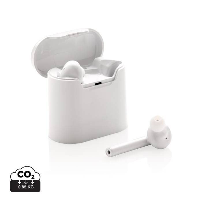 Liberty vezeték nélküli fülhallgató töltő tokban - fehér<br><small>XI-P329.013</small>