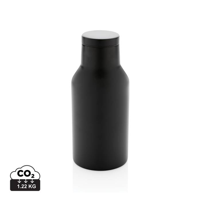 RCS újrahasznosított rozsdamentes acél kompakt palack - fekete<br><small>XI-P433.191</small>