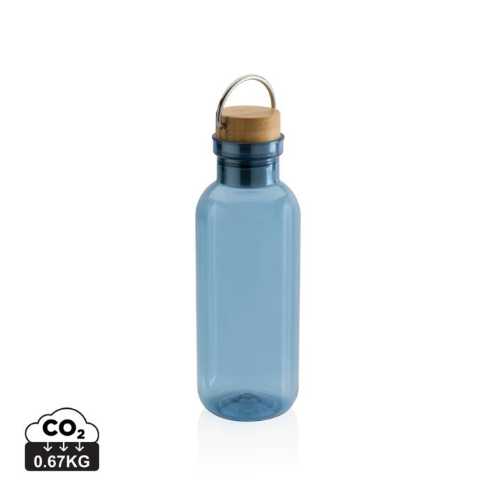GRS RPET palack bambusz fedővel és fogantyúval - kék<br><small>XI-P433.265</small>