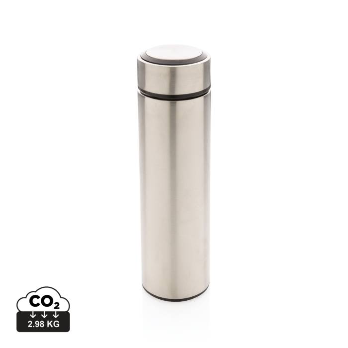 Vákuum palack rozsdamentes acélból szálcsiszolt fém kupakk - ezüst színű...<br><small>XI-P433.392</small>
