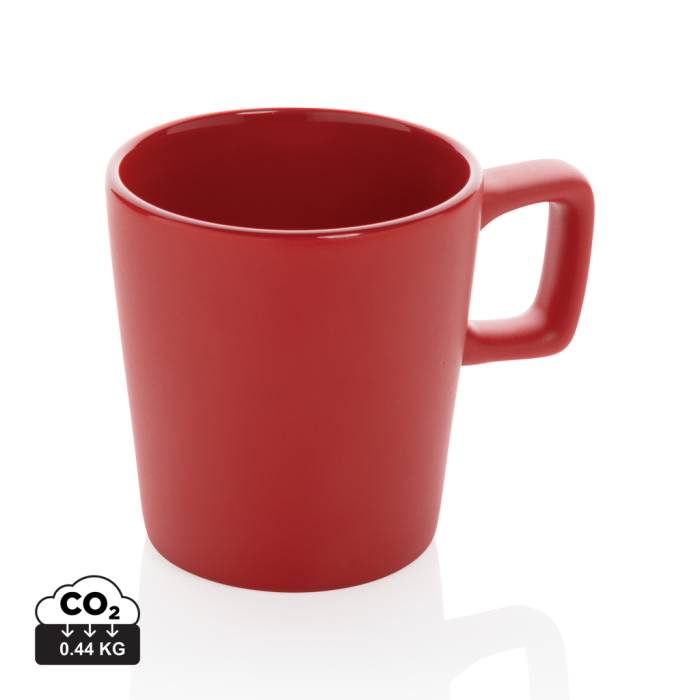 Modern kerámia kávésbögre - piros<br><small>XI-P434.054</small>
