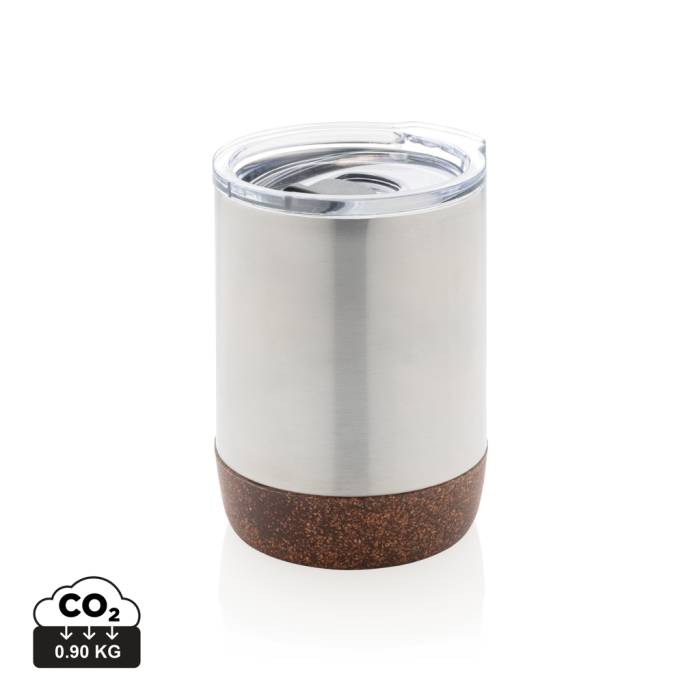 RCS újrahasznosított acél parafa kicsi vákuumos kávésbögre - ezüst színű...<br><small>XI-P435.052</small>