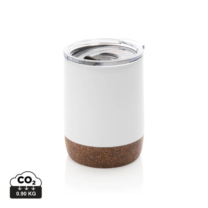 RCS újrahasznosított acél parafa kicsi vákuumos kávésbögre - fehér...<br><small>XI-P435.053</small>