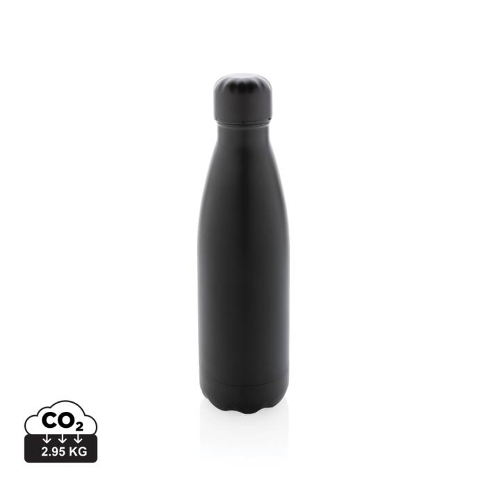Szolid színű vákuumszigetelt palack rozsdamentes acélból - fekete...<br><small>XI-P436.461</small>