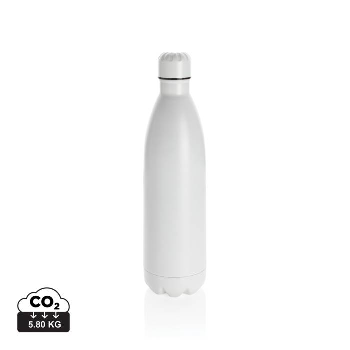 Szolid színű vákuum palack rozsdamentes acélból 1 liter - fehér...<br><small>XI-P436.913</small>