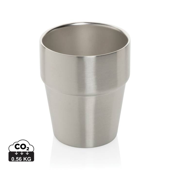 Clark RCS duplafalú kávéscsésze, 300 ml - ezüst színű<br><small>XI-P437.212</small>