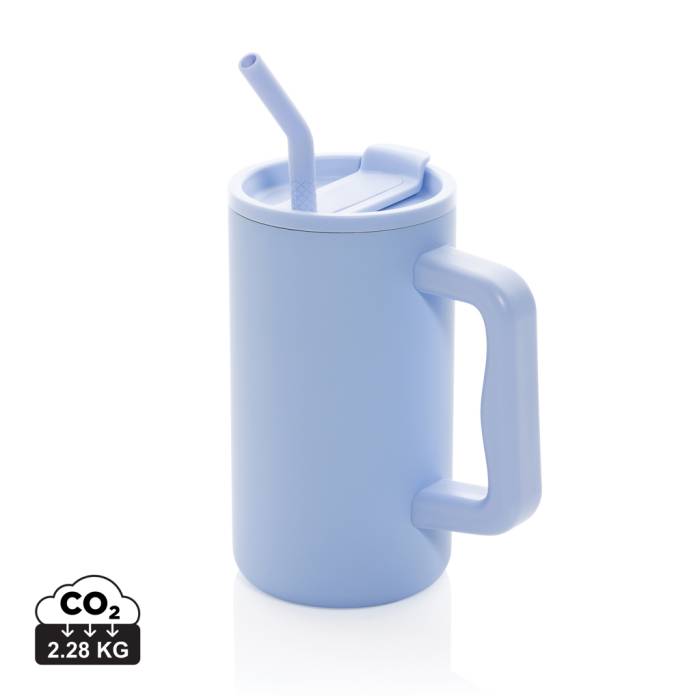 Cube RCS újrahasznosított acél irodai bögre, 800 ml - világoskék<br><small>XI-P437.3105</small>