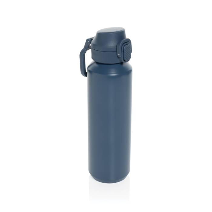 Via RCS újrahasznosított, zárható sport palack 600 ml - sötétkék<br><small>XI-P437.5025</small>