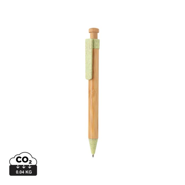 Bambusz toll búzaszár klipsszel - zöld<br><small>XI-P610.547</small>