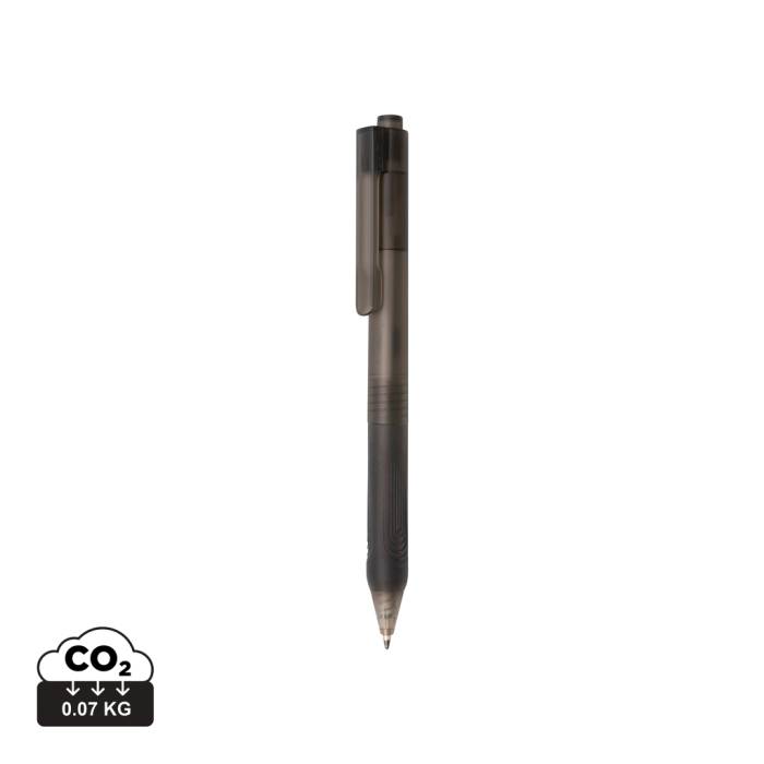 X9 fagyott hatású toll szilikon markolattal - fekete<br><small>XI-P610.791</small>