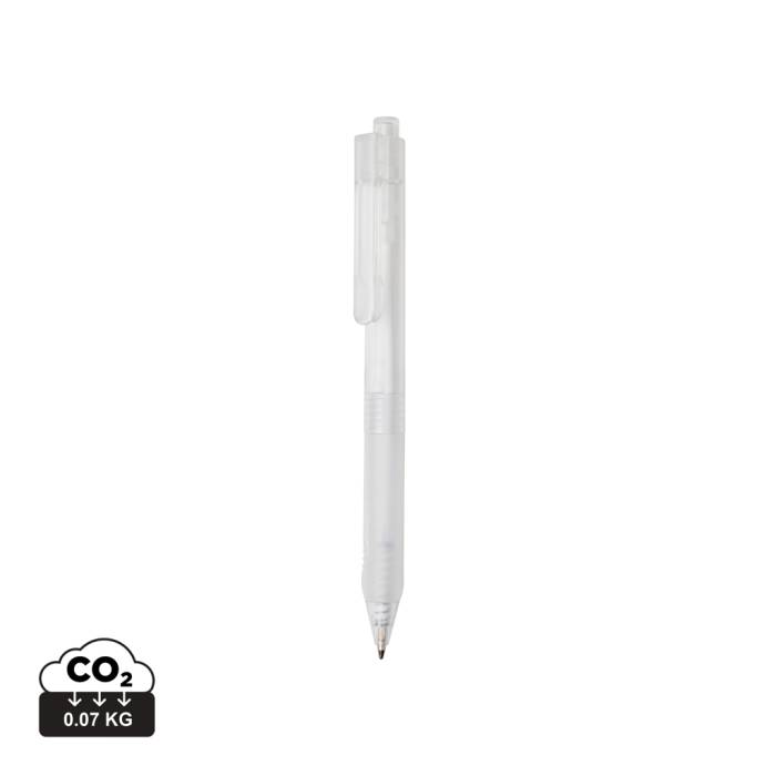 X9 fagyott hatású toll szilikon markolattal - fehér<br><small>XI-P610.793</small>