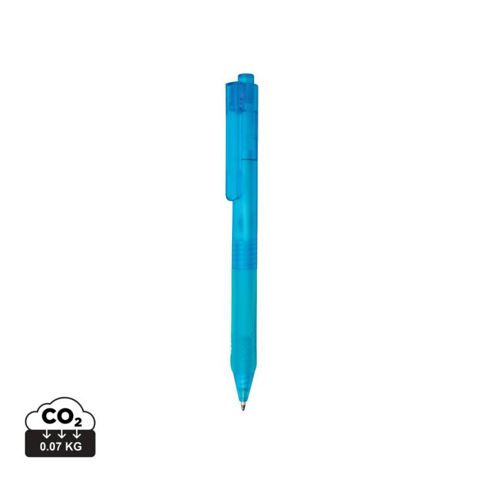 X9 fagyott hatású toll szilikon markolattal - kék<br><small>XI-P610.795</small>