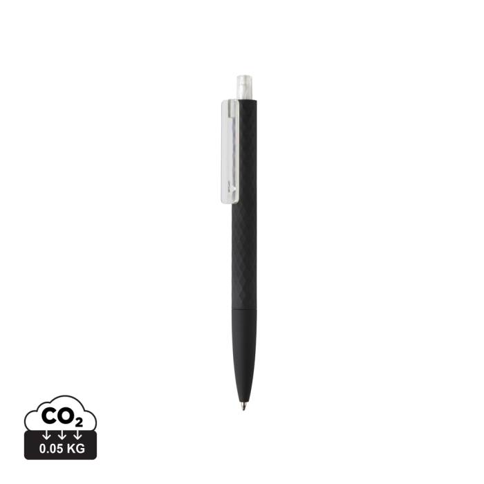 X3 puha tapintású, fekete felületű toll - átlátszó<br><small>XI-P610.970</small>