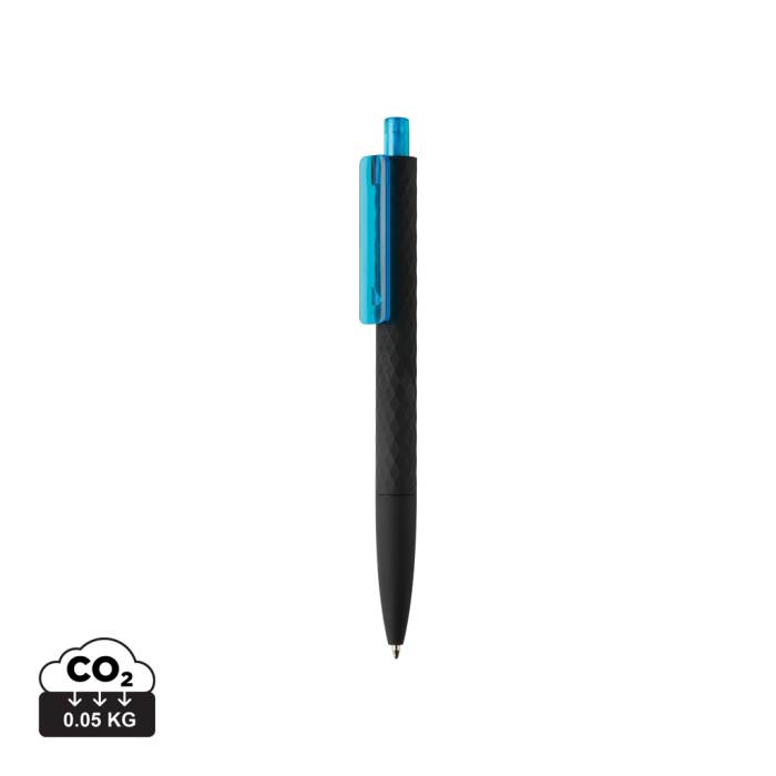 X3 puha tapintású, fekete felületű toll - kék<br><small>XI-P610.975</small>