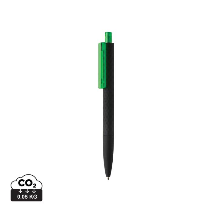 X3 puha tapintású, fekete felületű toll - zöld<br><small>XI-P610.977</small>